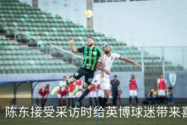 陈东接受采访时给英博球迷带来喜讯，直言球队广告报价提升了两倍